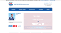 Desktop Screenshot of massimocassano.it